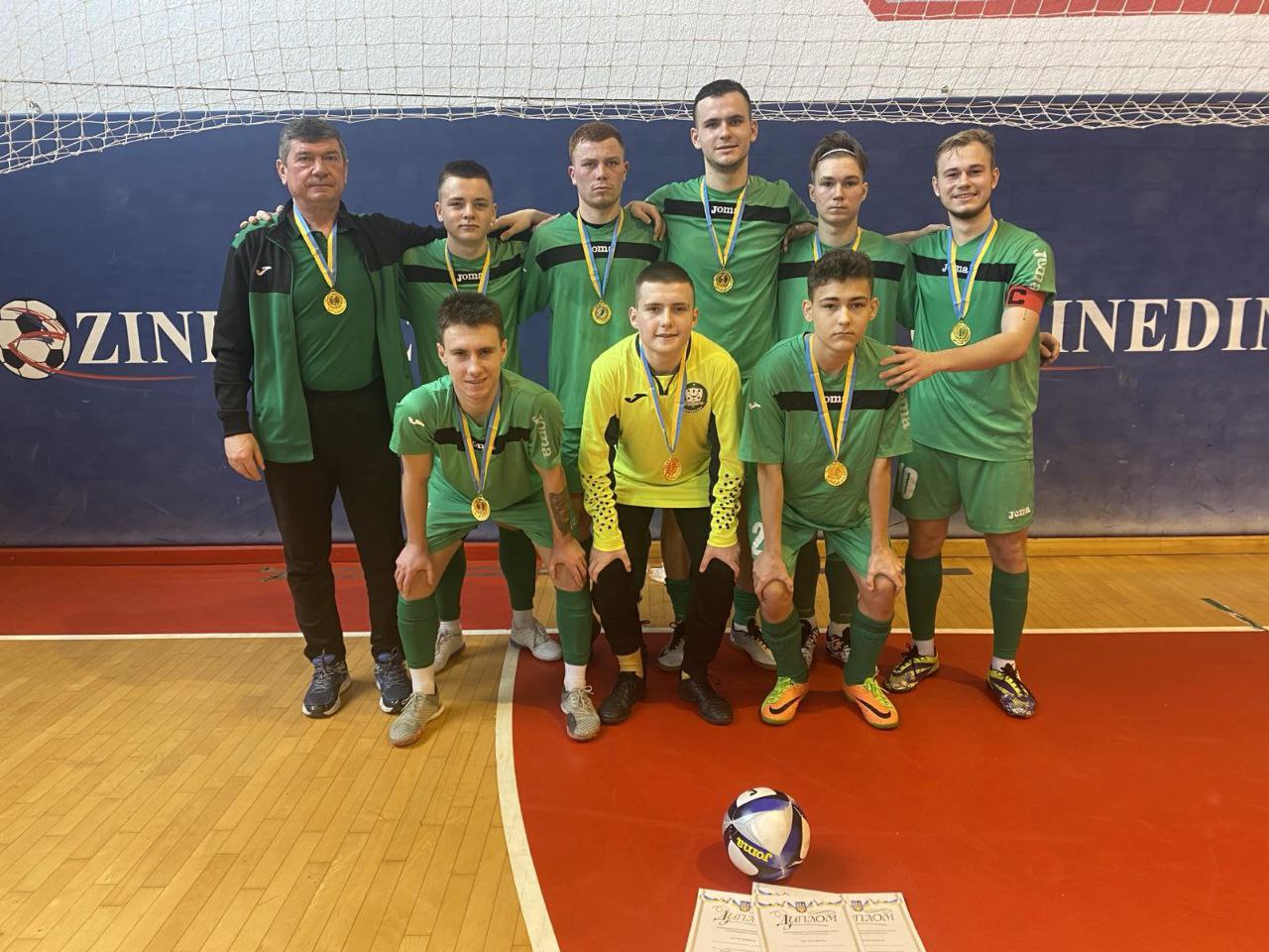 Команда Полтавської області посіла перше місце на чемпіонаті України з футзалу